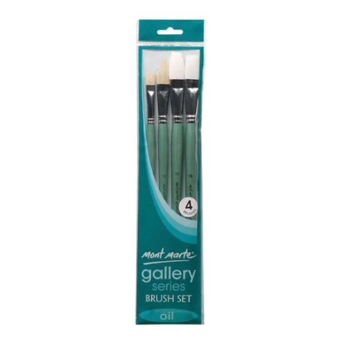 MONT MARTE GALLERY SERIES Brush Set for Oil Paints 4pc